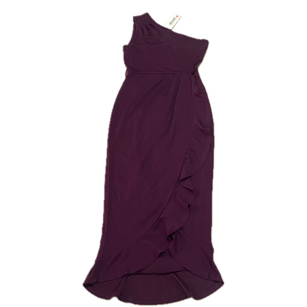 Missky Sleeveless One Shoulder Wrap Dress